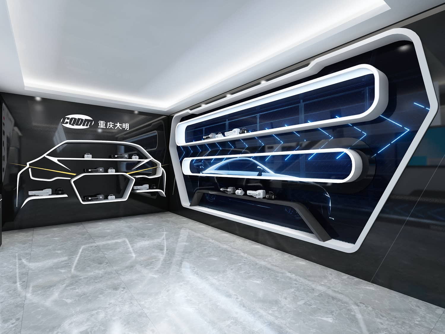 【大明汽車】重慶展廳設(shè)計