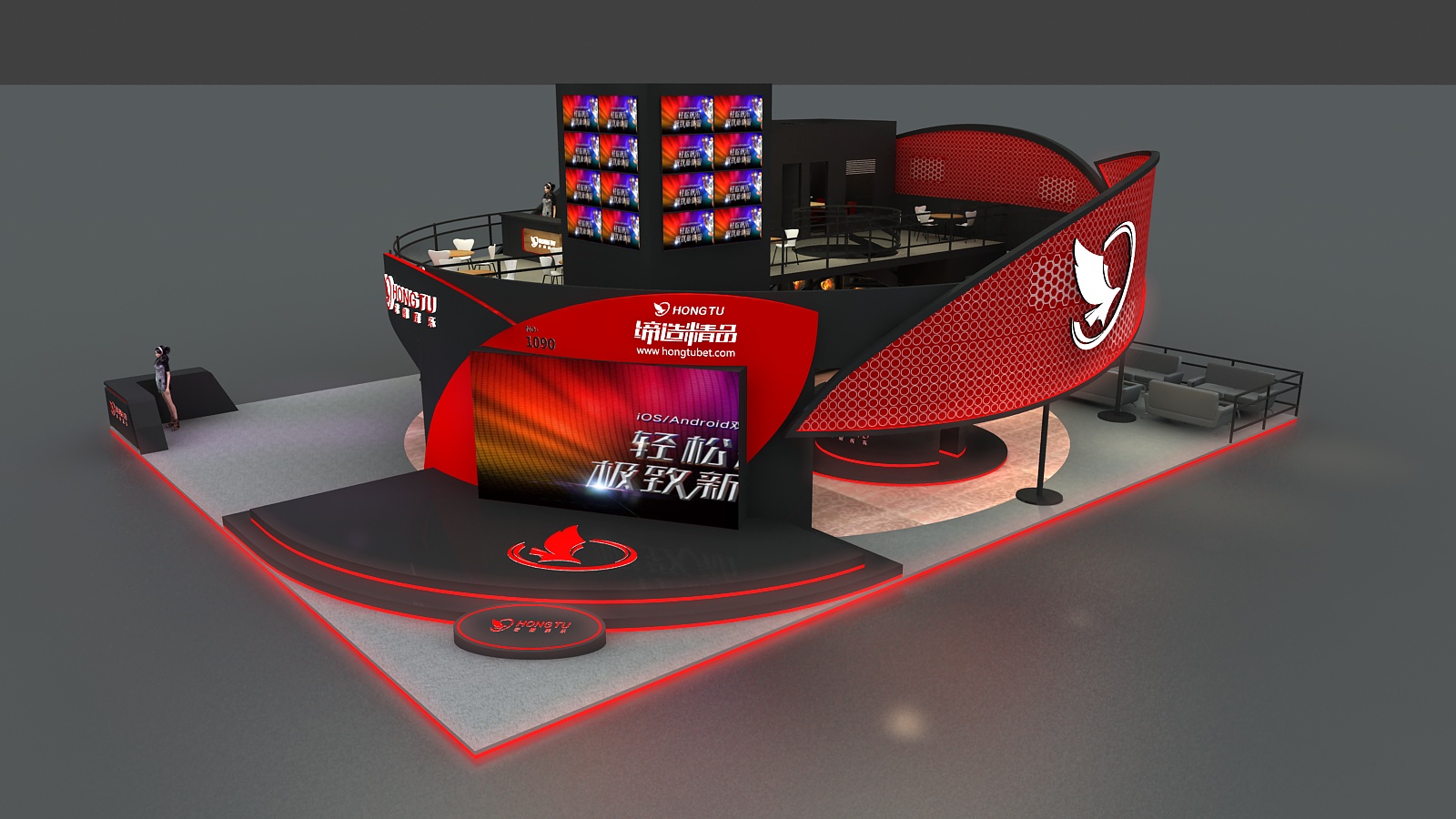 【宏圖娛樂(lè)】菲律賓亞博會(huì)展臺(tái)設(shè)計(jì)搭建