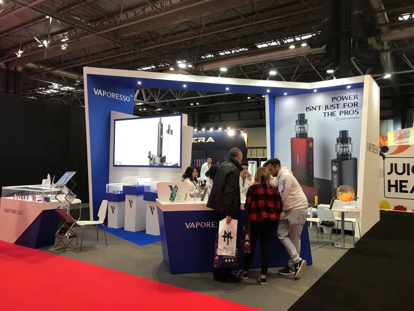 【麥克維爾】英國電子煙展展會設(shè)計搭建