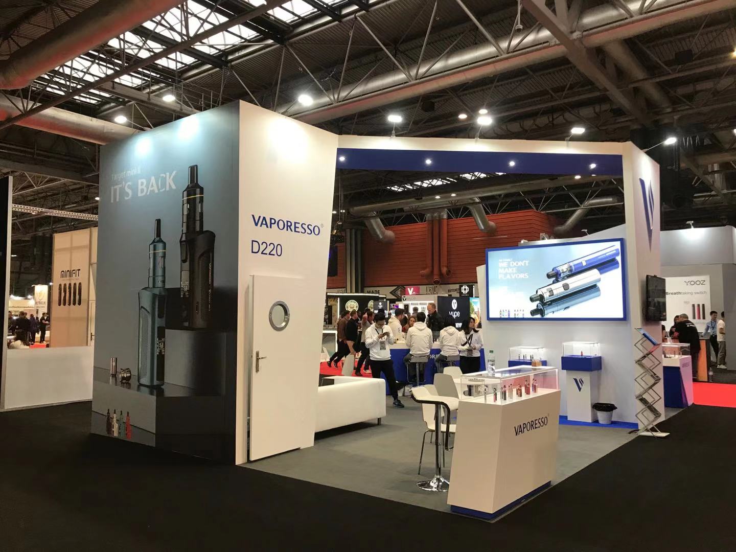 【麥克維爾】英國電子煙展展會設(shè)計搭建