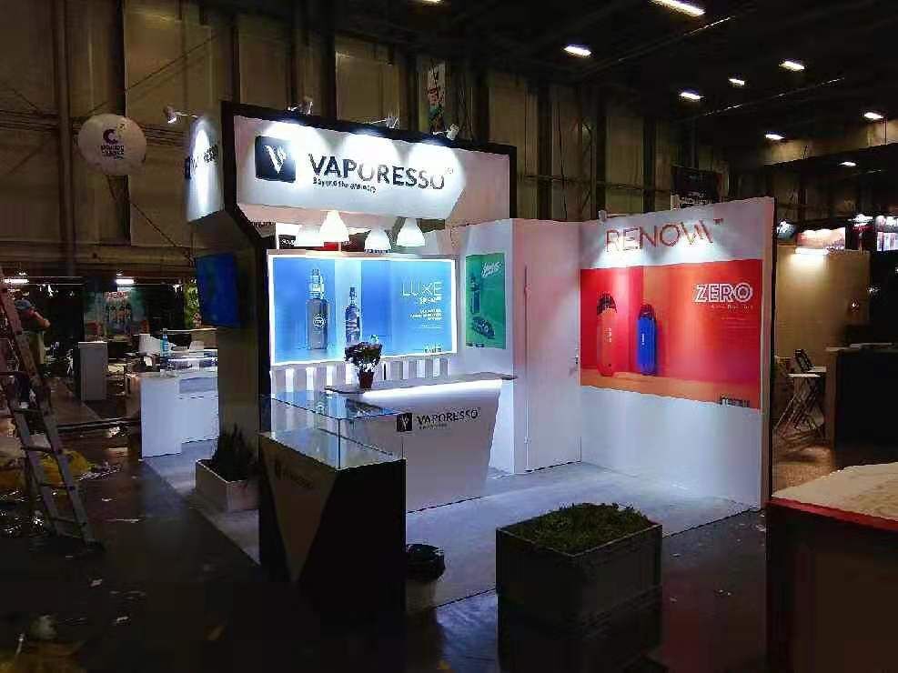 【麥克維爾】法國(guó)電子煙展位設(shè)計(jì)搭建