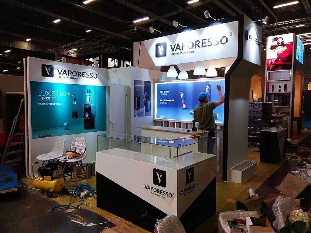 【麥克維爾】法國(guó)電子煙展位設(shè)計(jì)搭建