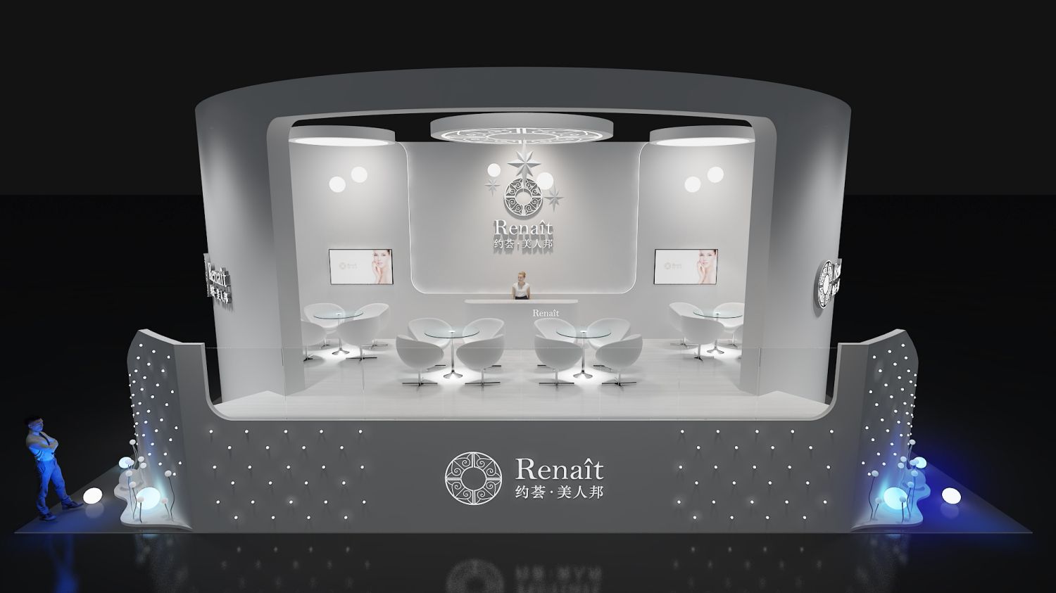 展會(huì)設(shè)計(jì)公司展位設(shè)計(jì)決定了展位正面怎樣突出(圖1)