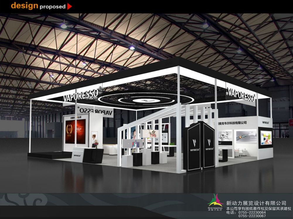 如何設(shè)計(jì)一個(gè)充滿科技感的現(xiàn)代化企業(yè)展廳呢(圖1)